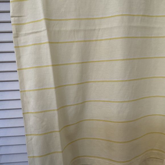 Everlane Yellow Striped Short Sleeve Cotton Crew Neck T Shirt, Size S NWT - Picture 3 of 11